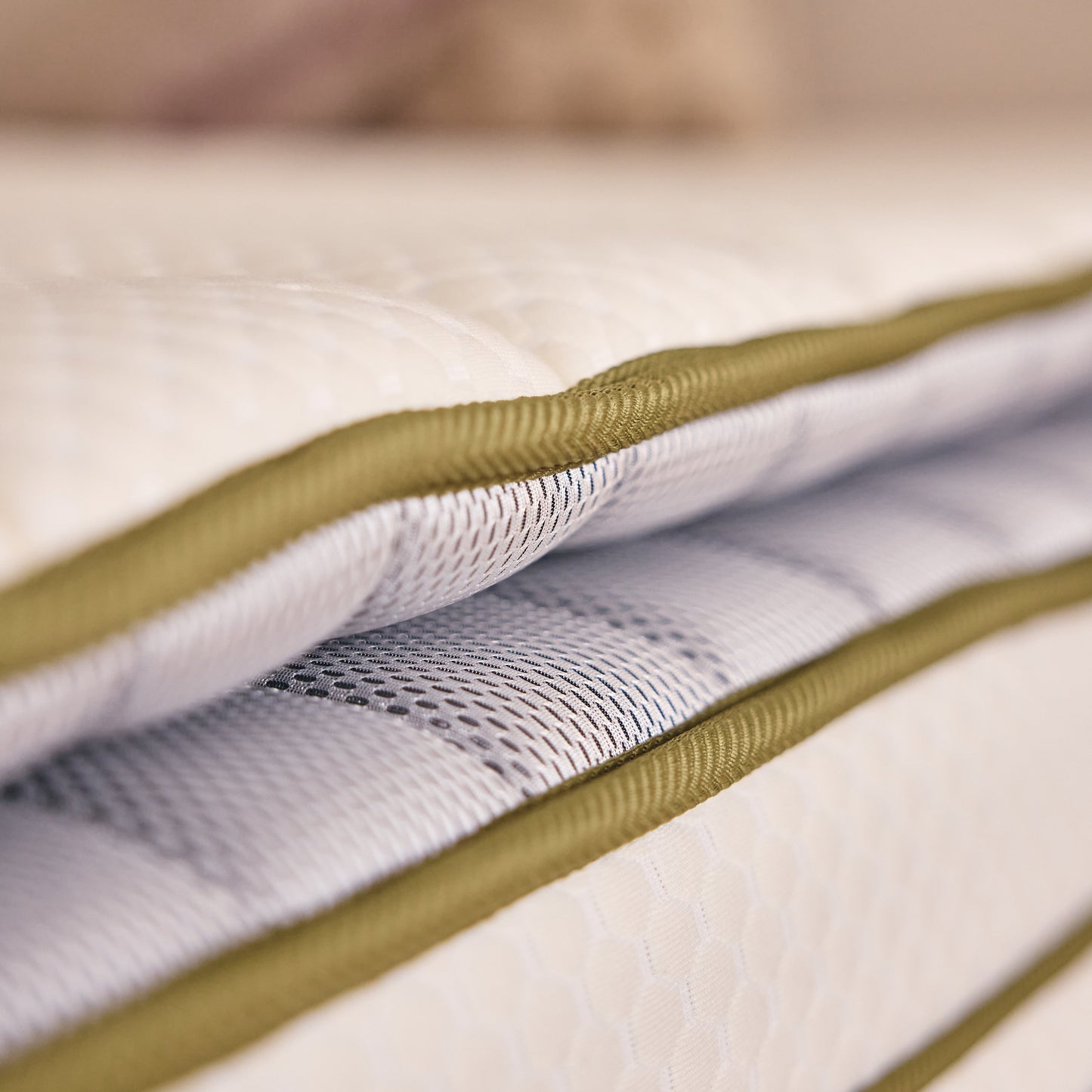 Matelas à ressorts ensachés et mousse mémoire de forme HD avec surmatelas intégré - HGREEN PLUS 30 cm