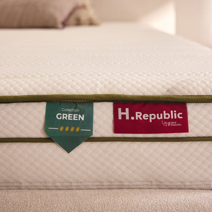 Matelas à ressorts ensachés et mousse à mémoire de forme HD- HGREEN 30 cm