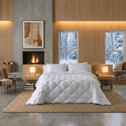 Couette hiver thermorégulatrice fibres