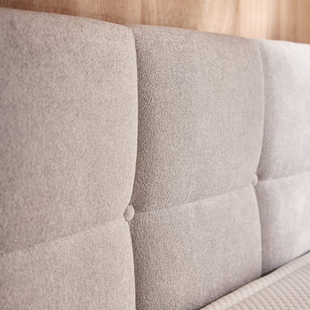 Lit coffre ARIES - Avec tête de lit, coffre intégré