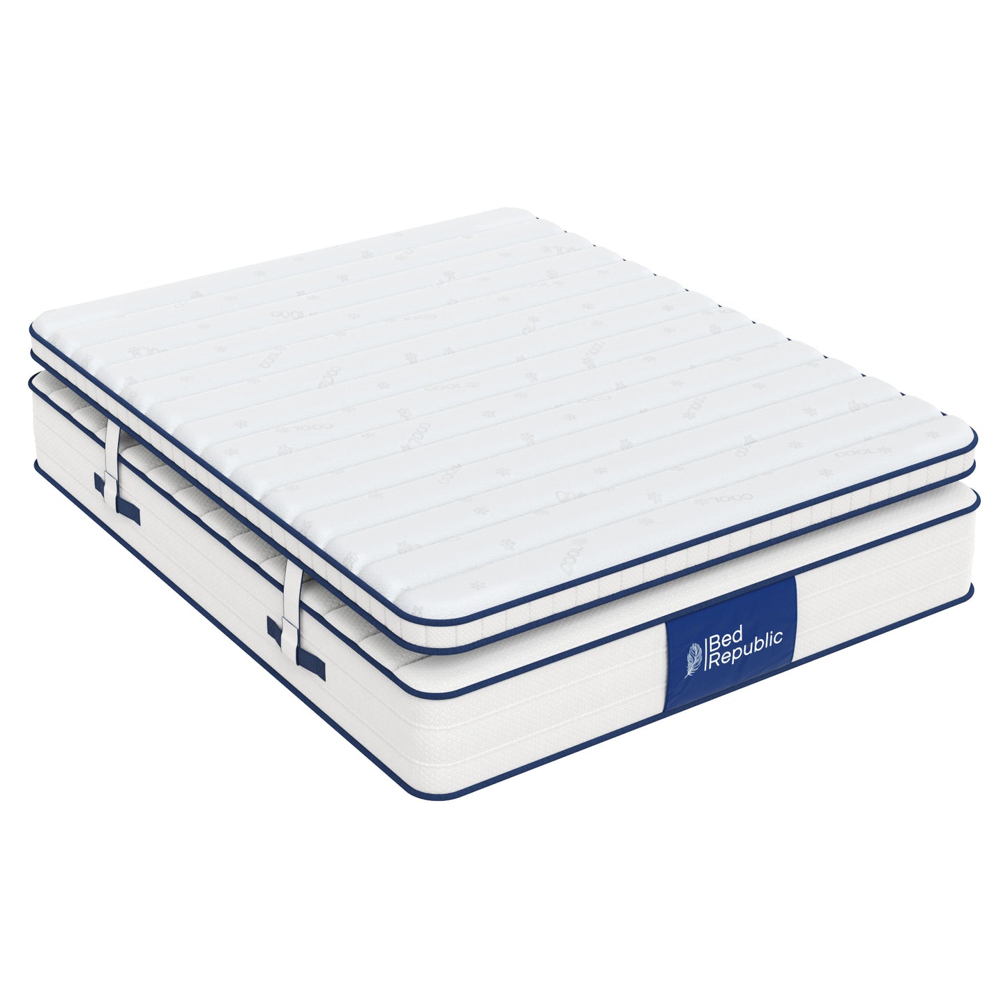 Matelas avec surmatelas réversible - FUZION 28 cm