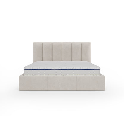 Lit coffre CAPRI - Avec tête de lit, coffre intégré
