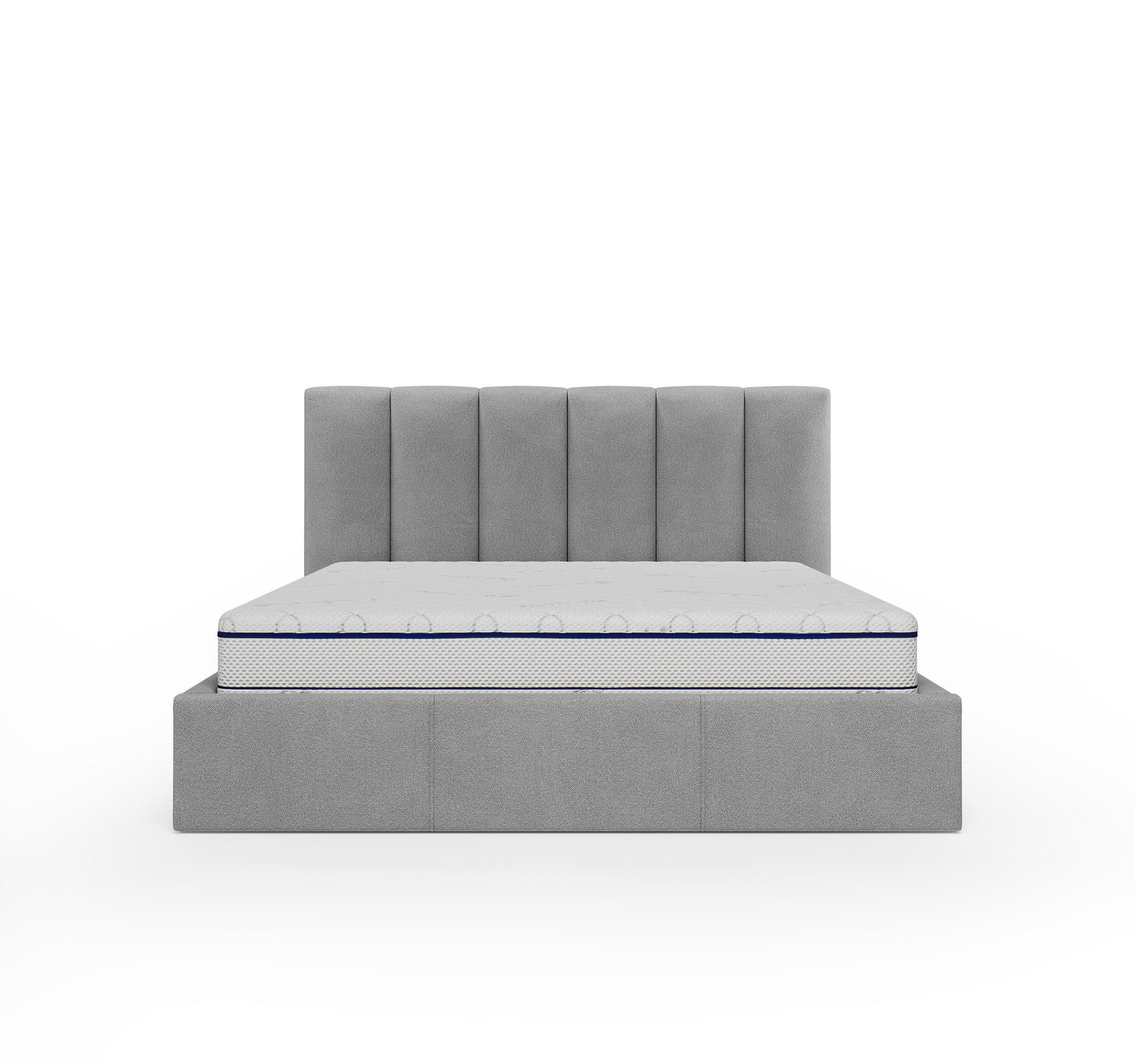 Lit coffre CAPRI - Avec tête de lit, coffre intégré