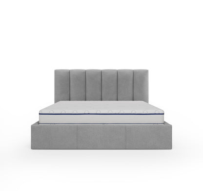 Lit coffre CAPRI - Avec tête de lit, coffre intégré