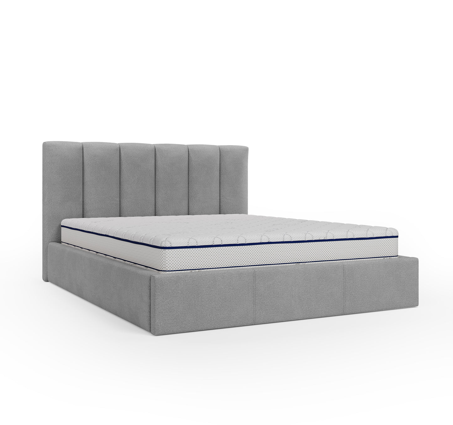 Lit coffre CAPRI - Avec tête de lit, coffre intégré