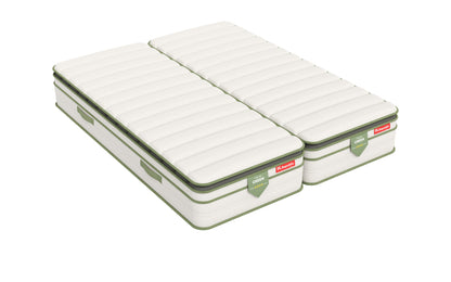 Matelas à ressorts ensachés et mousse mémoire de forme HD avec surmatelas intégré - HGREEN PLUS 30 cm