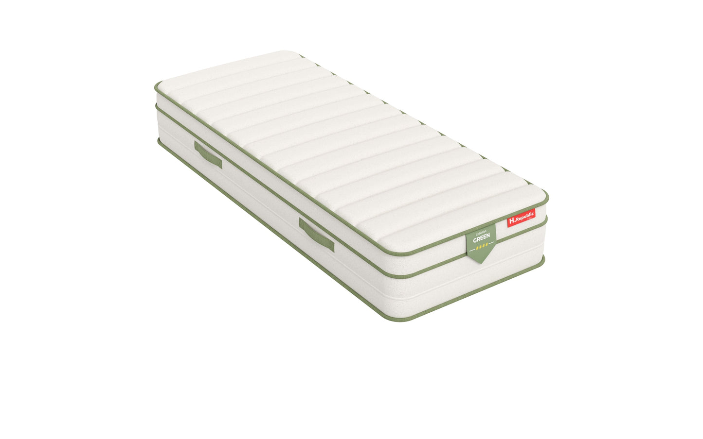 Matelas à ressorts ensachés et mousse à mémoire de forme HD- HGREEN 30 cm