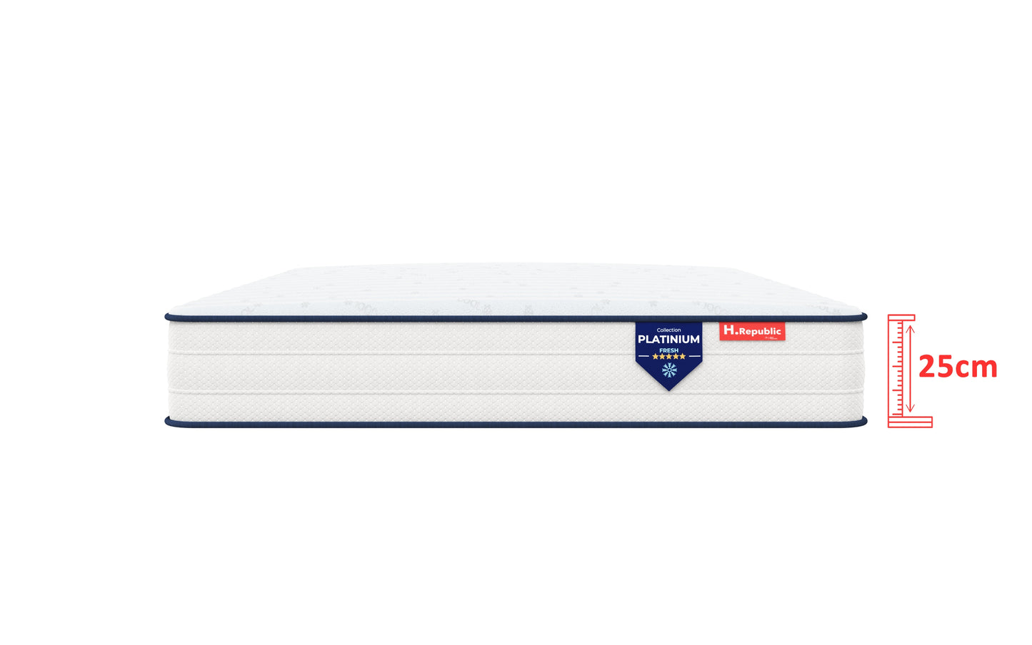 Matelas mousse FRESH CLIMACOOOL - HPLATINIUM FRESH 25 cm