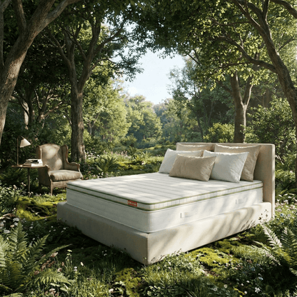 Surmatelas avec mousse hybride LATEX 5 cm - HTOP GREEN 5 cm