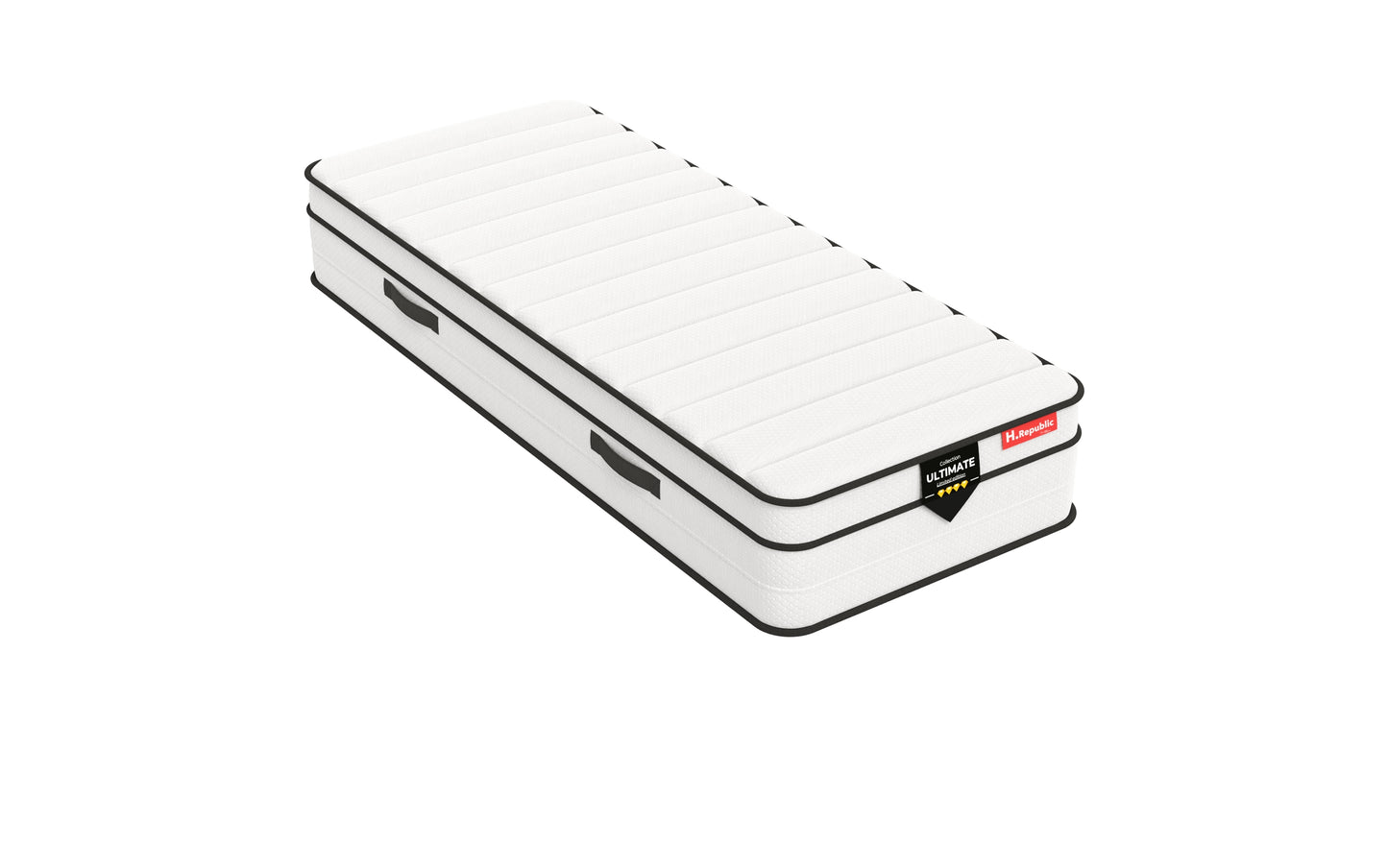 Matelas à ressorts ensachés et mousse mémoire de forme HD - HULTIMATE 27 cm