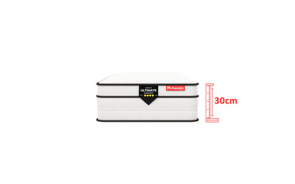 Matelas à ressorts ensachés et mousse mémoire de forme HD - HULTIMATE 27 cm