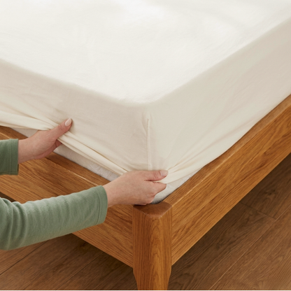 Drap housse élastique ultra simple en Coton Jersey - Bonnet spécial jusqu'à 40 cm - LazyHousse