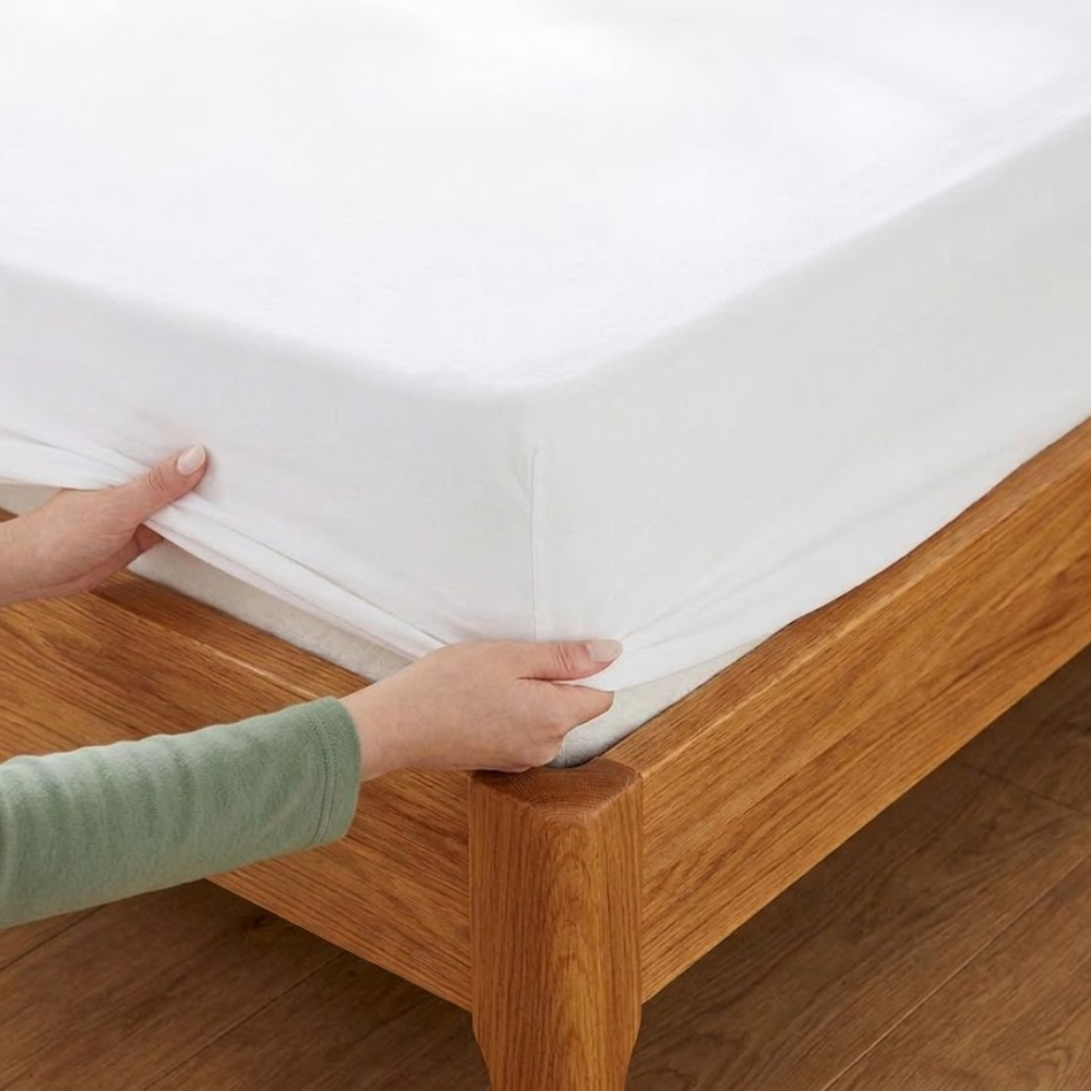Drap housse élastique ultra simple en Coton Jersey - Bonnet spécial jusqu'à 40 cm - LazyHousse