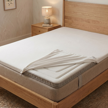 Drap housse élastique intégral spécial surmatelas - ultra simple en Coton Jersey - jusqu'à 10 cm - LazyHousse surmatelas