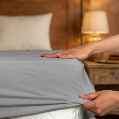 Drap housse élastique ultra simple en Coton Jersey - Bonnet jusqu'à 30 cm - LazyHousse