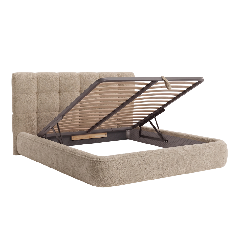 Storage bed SECOND with integrated slatted base