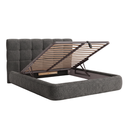 Storage bed SECOND with integrated slatted base