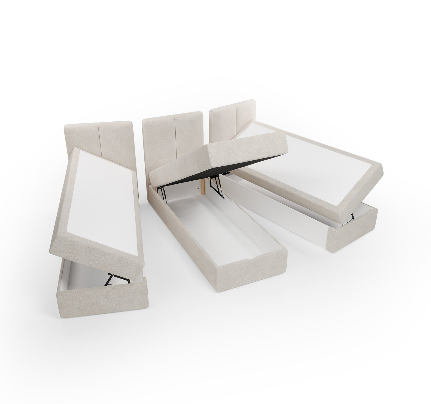 Lit géant XXL type BOXBED BOXSPRING - 240 x 200cm – Lit GIANT