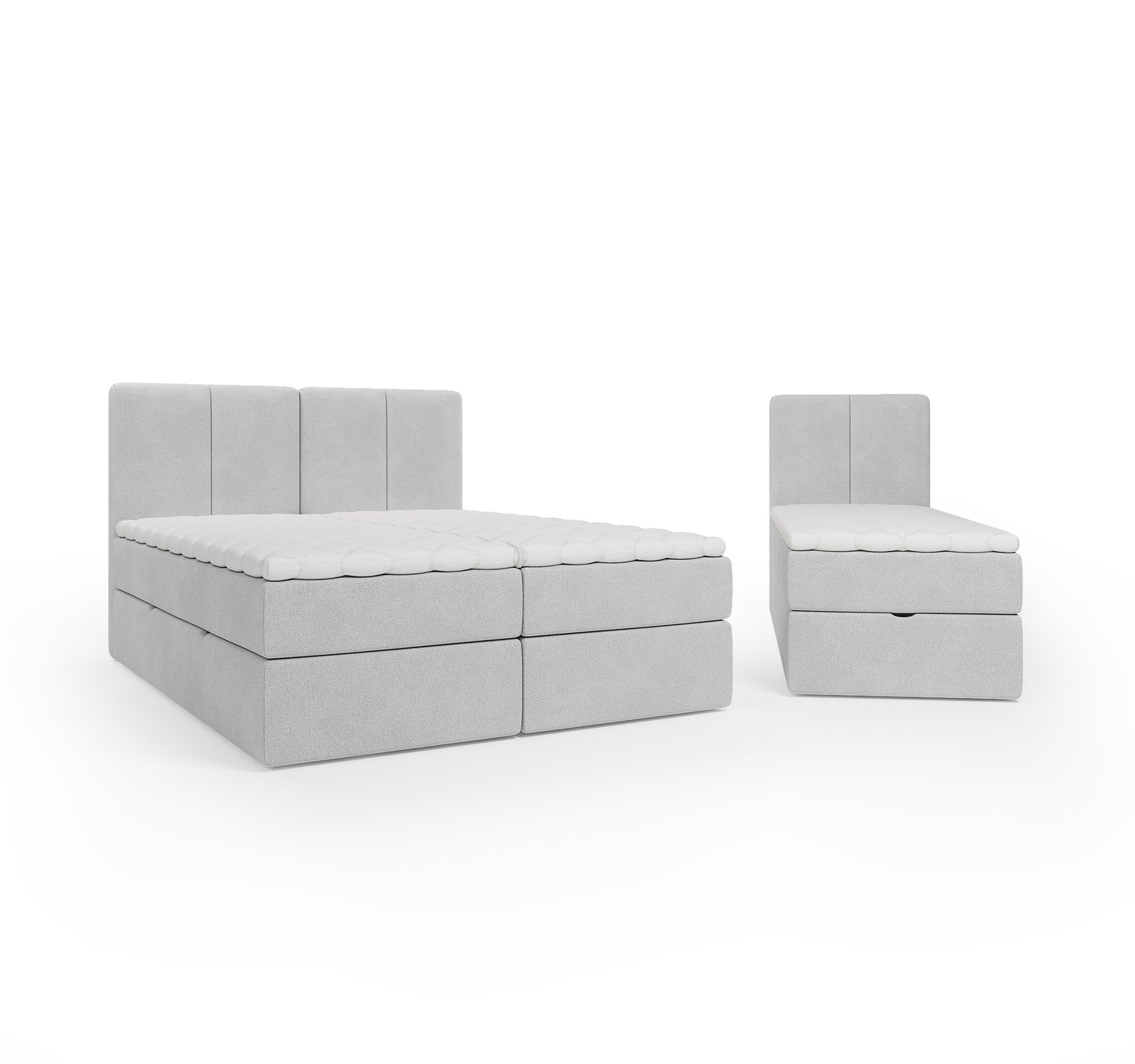 Lit géant XXL type BOXBED BOXSPRING - 240 x 200cm – Lit GIANT