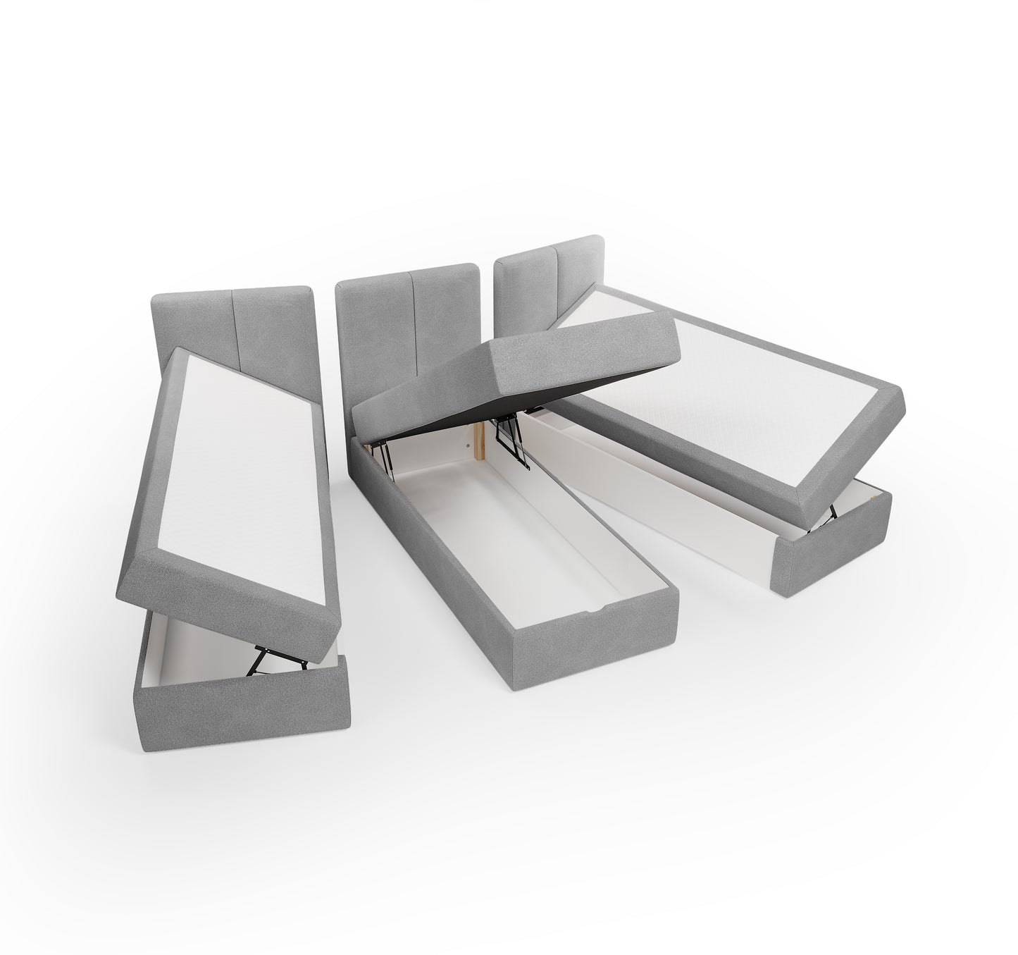 Lit géant XXL type BOXBED BOXSPRING - 240 x 200cm – Lit GIANT