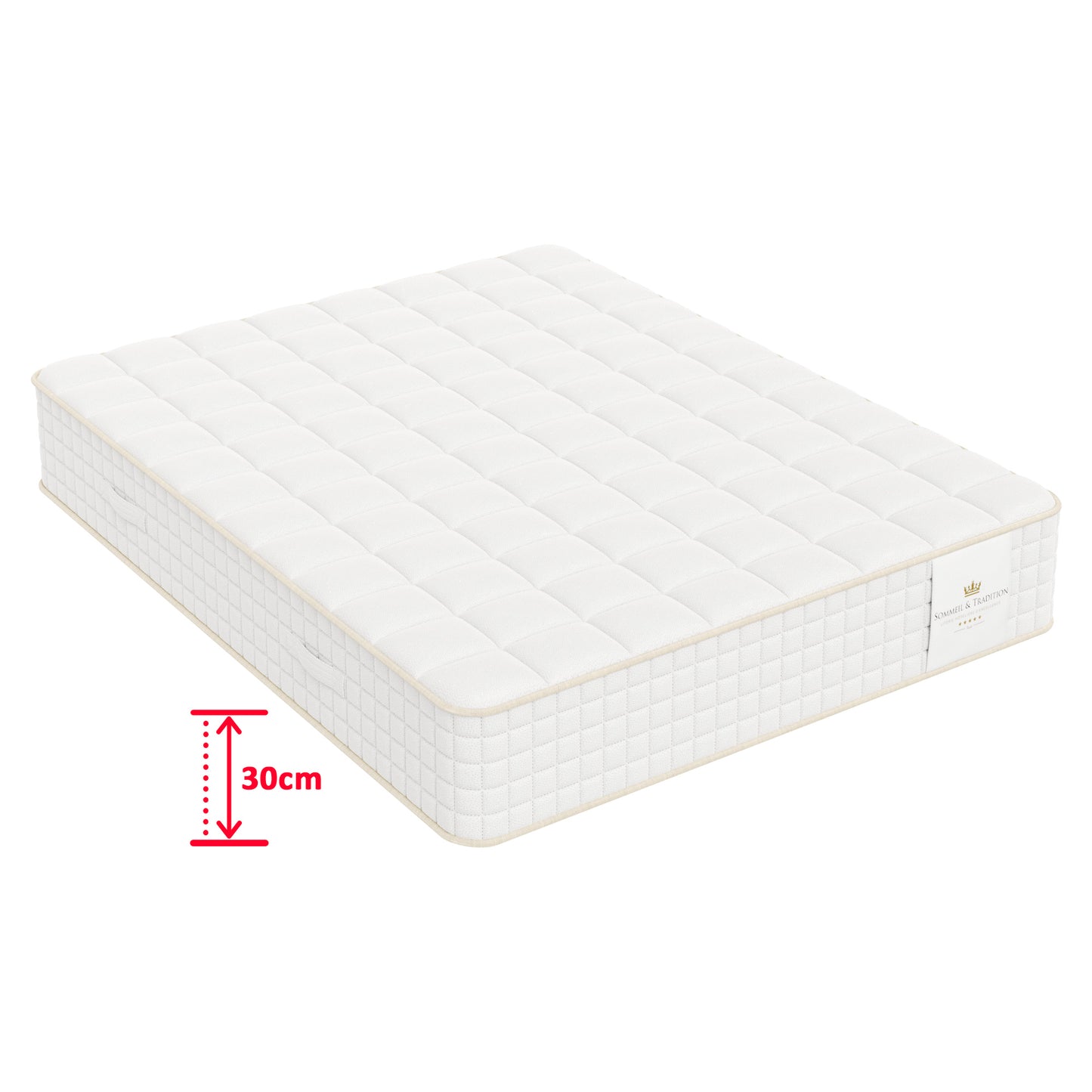 Matelas micro ressorts ensachés et mousse mémoire de forme - MAGAL 30 cm
