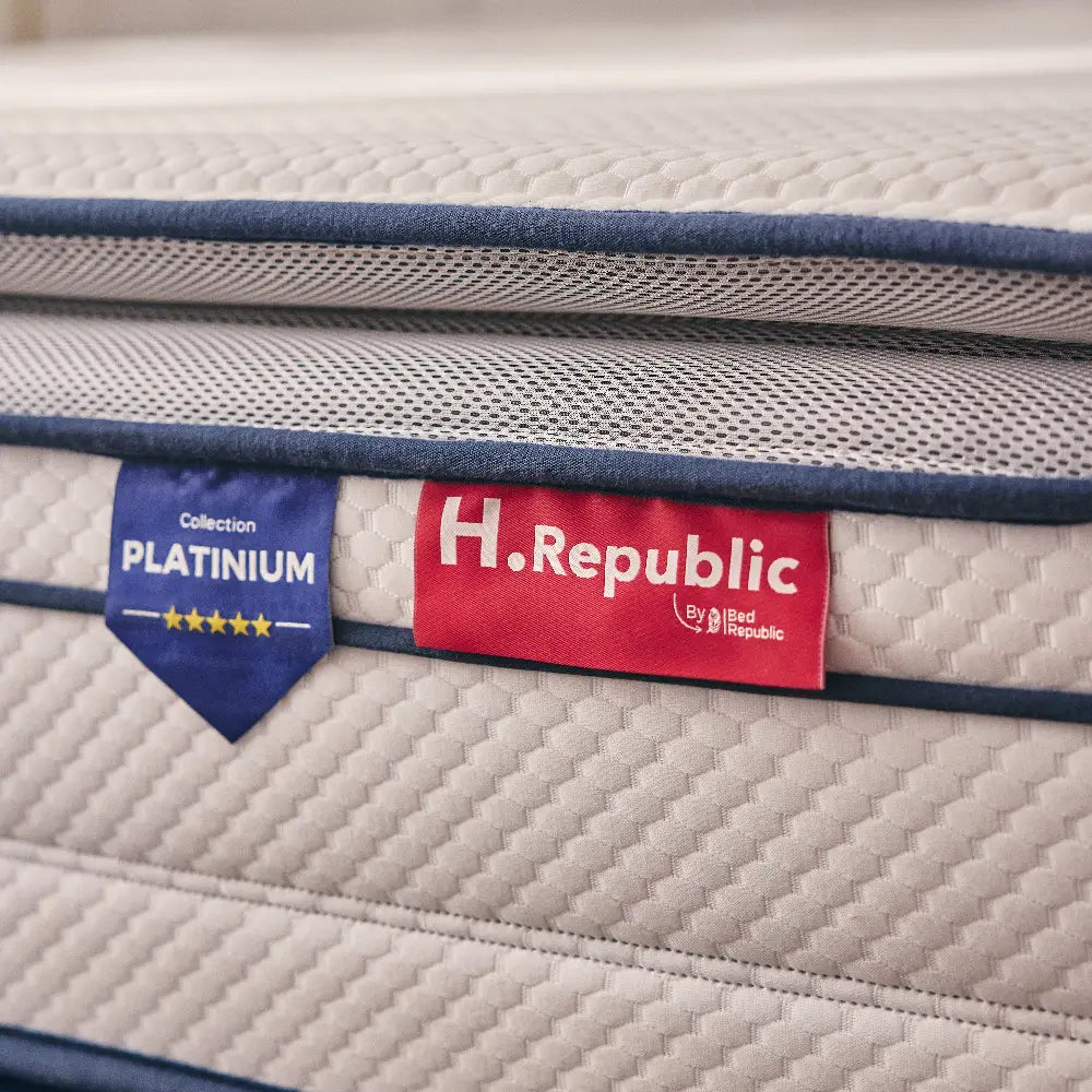 Matelas mousse mémoire de forme HD surmatelas intégré - HPLATINIUM PLUS 30 cm