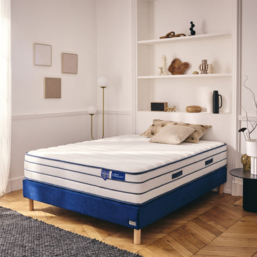 Matelas ressorts ensachés et deux faces : mousse mémoire de forme + Face été Mousse FRESH - BED PLATINIUM FRESH 29 cm