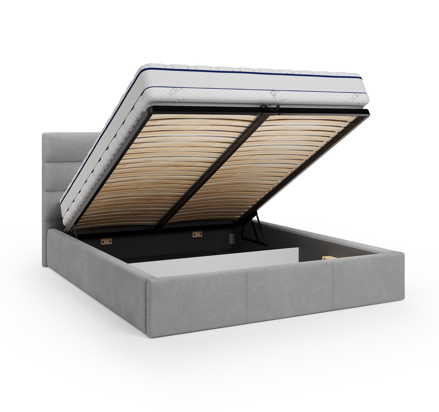 Lit coffre  LIBRA - Avec tête de lit, coffre intégré