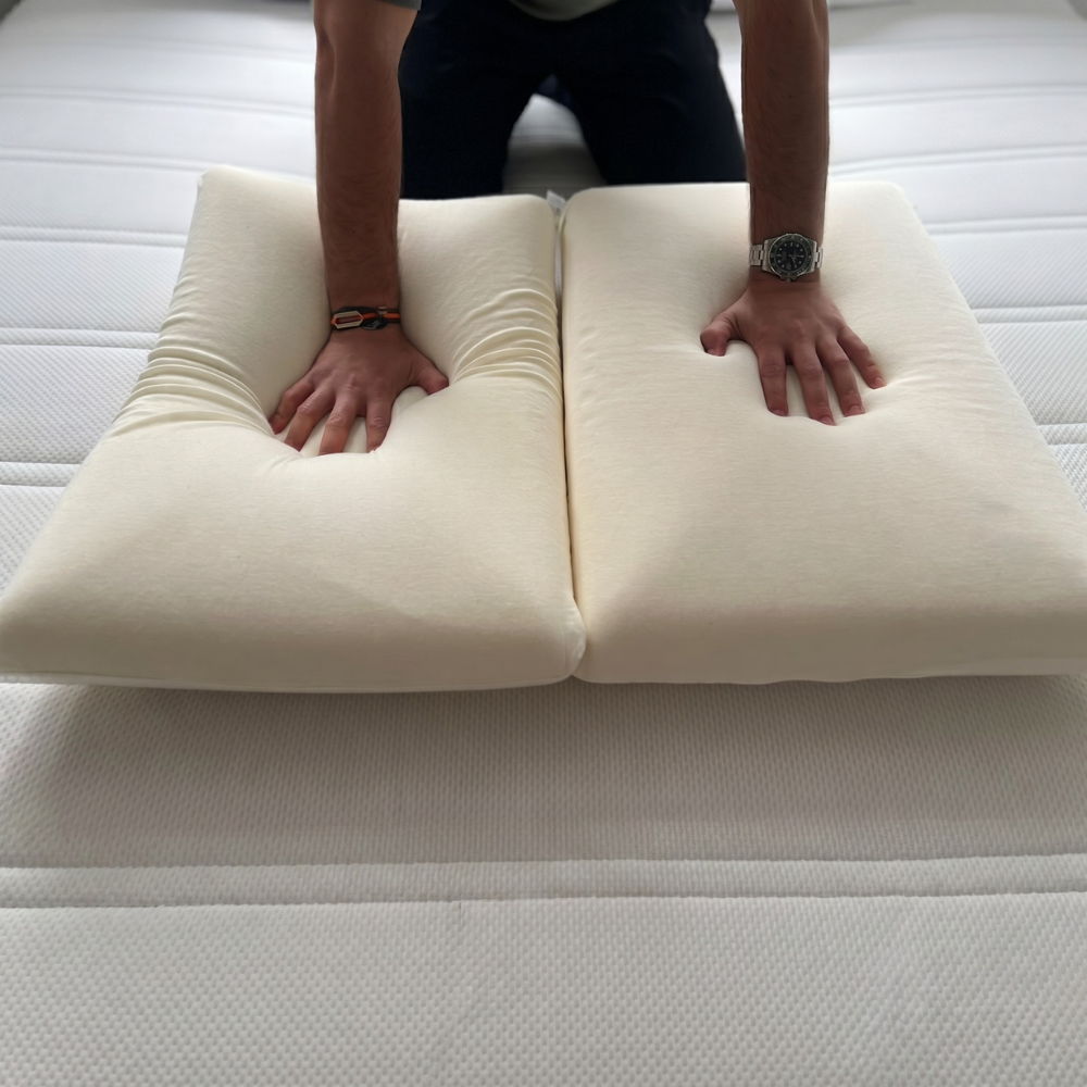 Lot de 2 oreillers 100% mémoire de forme par BED REPUBLIC - Confort équilibré ou ferme