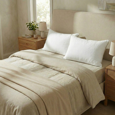 Oreiller Liseret doré 100% coton - Microfibre effet GEL - PREMIUM+