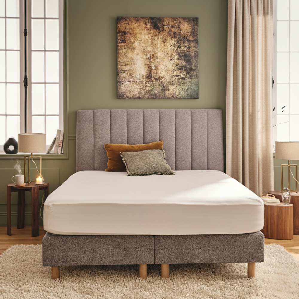 Protège matelas imperméable et respirant - blanc - ESSENTIAL