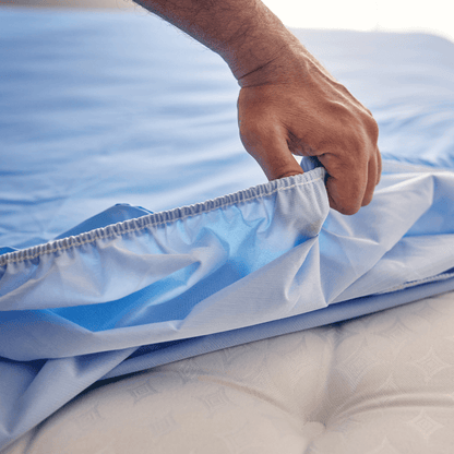 Protège matelas sanitaire imperméable - Bleu ciel - SANITAIRE