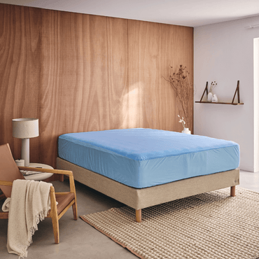 Protège matelas sanitaire imperméable - Bleu ciel - SANITAIRE