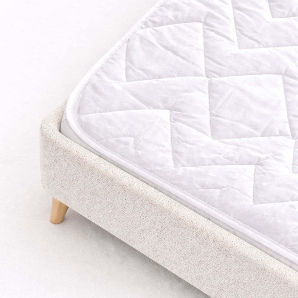 Protège matelas 100% microfibre impermeable/waterproof - SIMPLY - BLANC