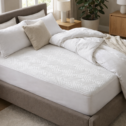 Protège matelas imperméable, respirant, silencieux et élastique - LABYRINTHE