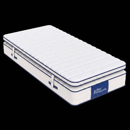 Matelas avec surmatelas réversible - FUZION 28 cm