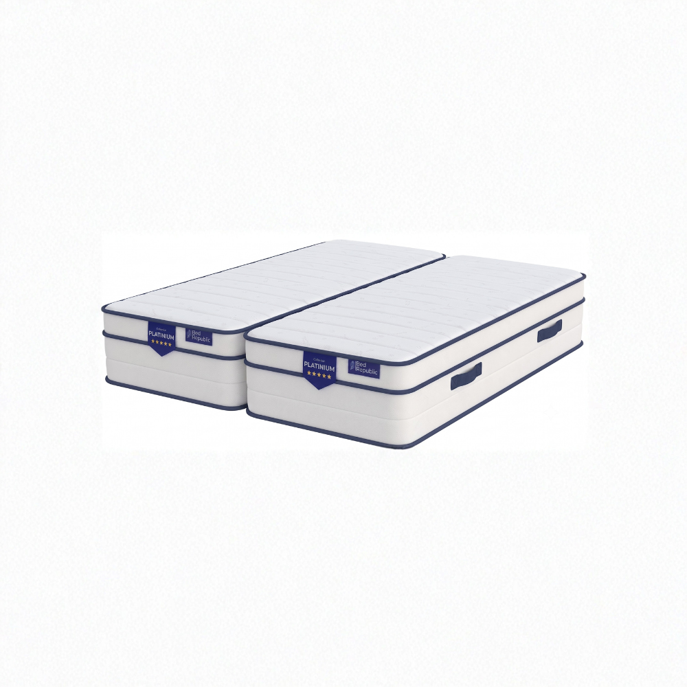 Matelas ressorts ensachés et mousse mémoire de forme HD - BED PLATINIUM 27 cm