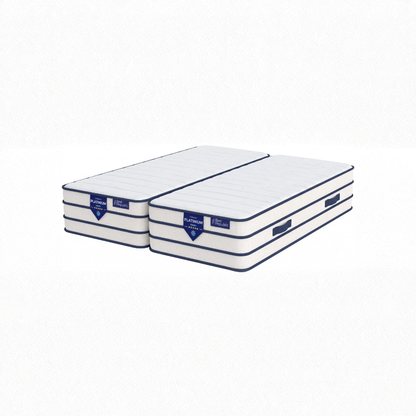 Pocket spring mattress with two sides: memory foam + summer side FRESH foam - BED PLATINIUM FRESH 29 cm