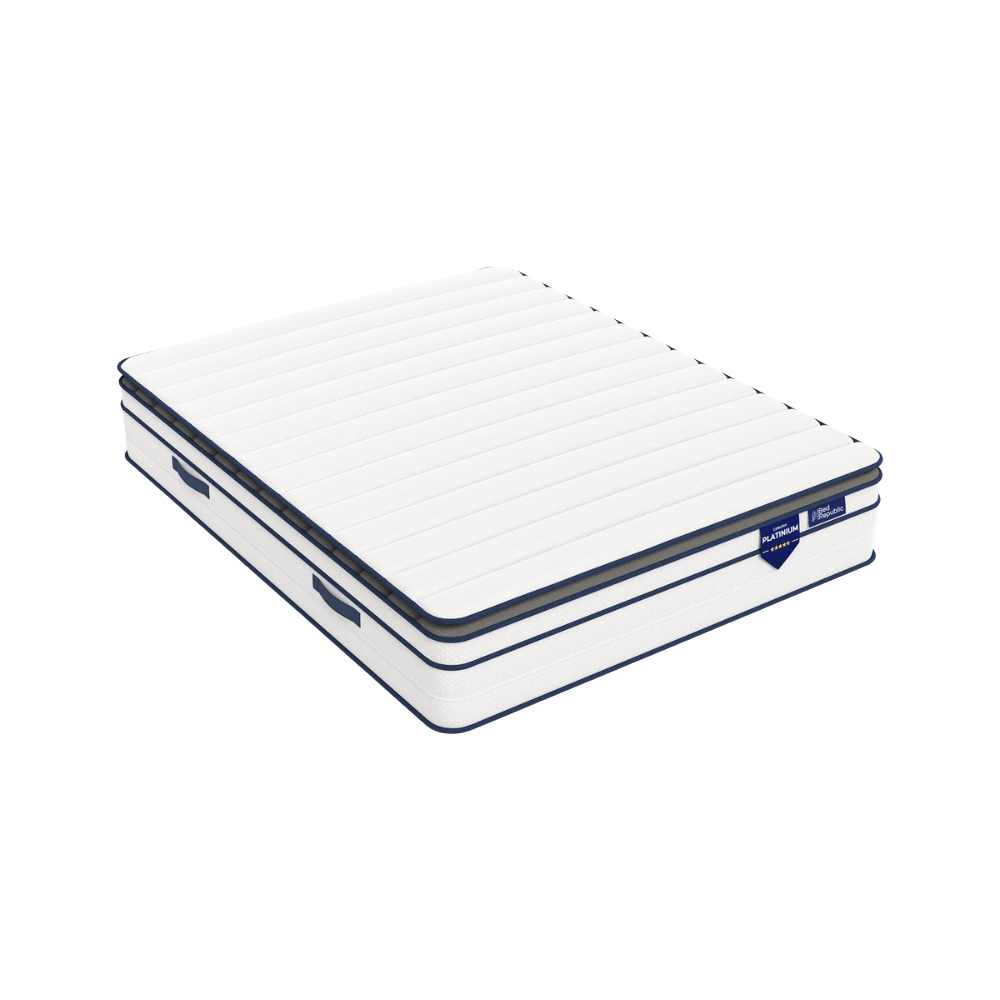 Matelas ressorts ensachés et mousse mémoire de forme HD avec surmatelas intégré - BED PLATINIUM PLUS 30 cm