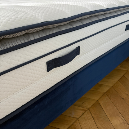 Matelas ressorts ensachés et mousse mémoire de forme HD avec surmatelas intégré - BED PLATINIUM PLUS 30 cm