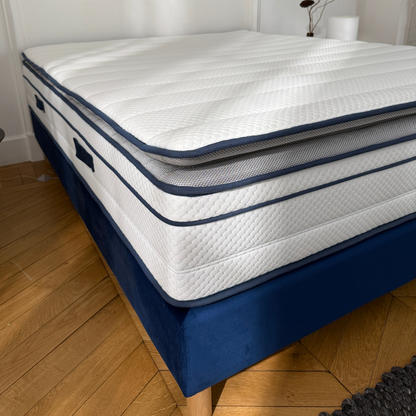 Matelas ressorts ensachés et mousse mémoire de forme HD avec surmatelas intégré - BED PLATINIUM PLUS 30 cm
