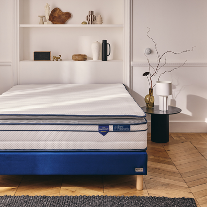 Matelas ressorts ensachés et mousse mémoire de forme HD avec surmatelas intégré - BED PLATINIUM PLUS 30 cm