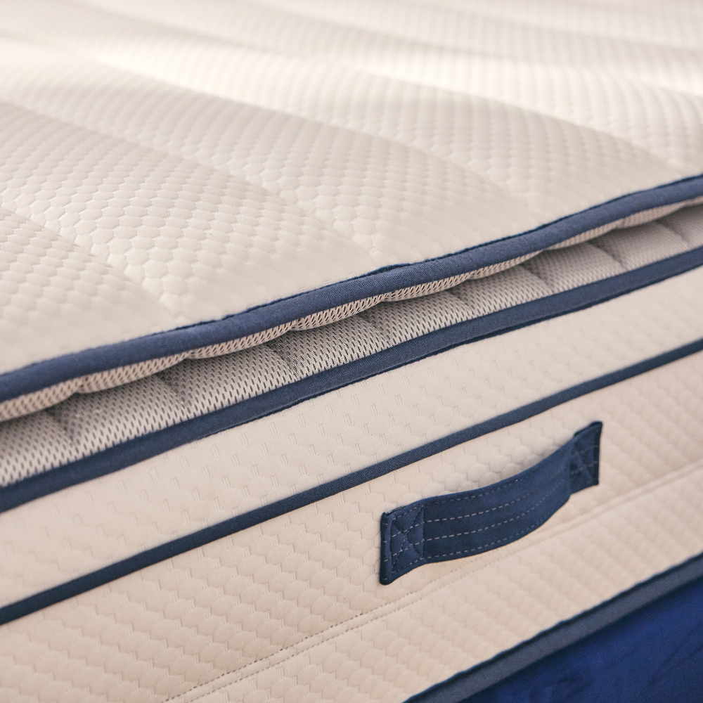 Matelas ressorts ensachés et mousse mémoire de forme HD avec surmatelas intégré - BED PLATINIUM PLUS 30 cm