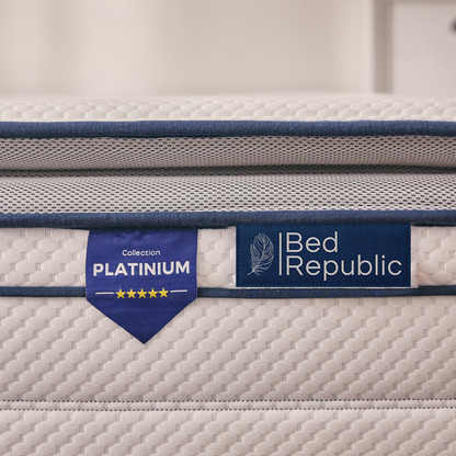 Matelas ressorts ensachés et mousse mémoire de forme HD avec surmatelas intégré - BED PLATINIUM PLUS 30 cm