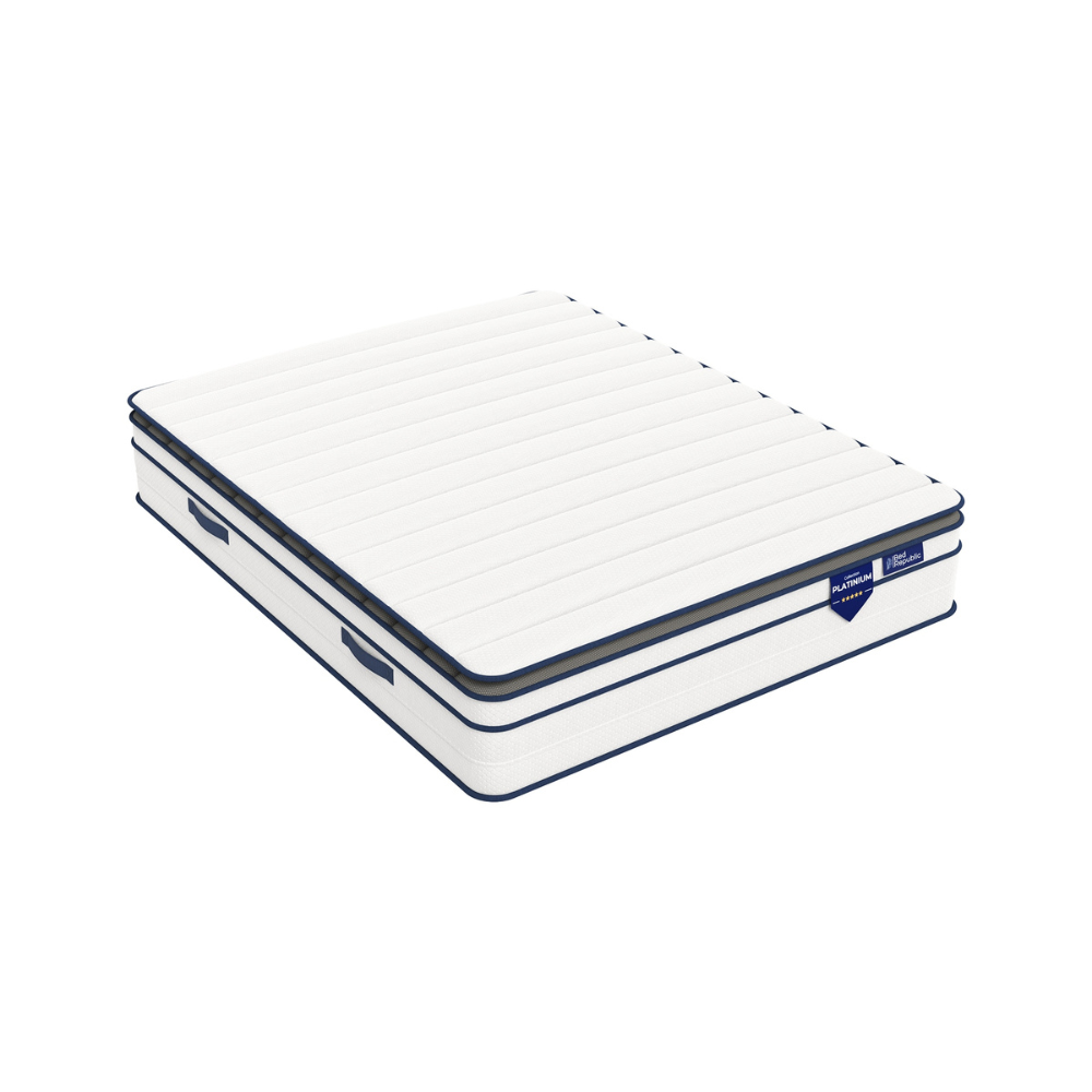 Matelas ressorts ensachés et mousse mémoire de forme HD avec surmatelas intégré - BED PLATINIUM PLUS 30 cm