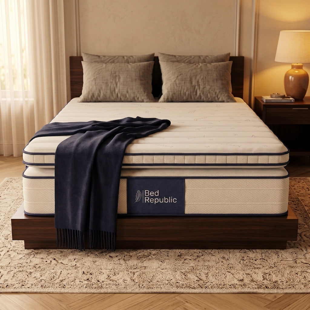 Matelas avec surmatelas réversible - FUZION 28 cm