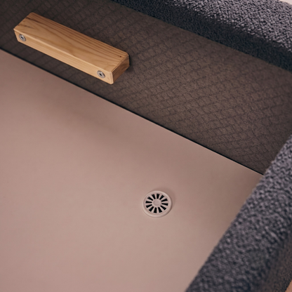 Storage bed SECOND with integrated slatted base