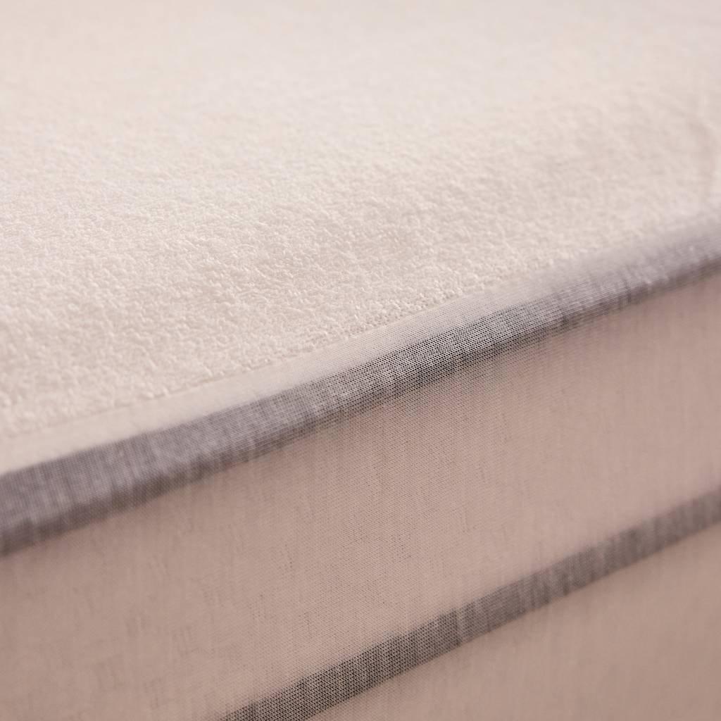 Protège matelas imperméable et respirant en tissu bouclette éponge 100% coton - blanc - BASIQUE