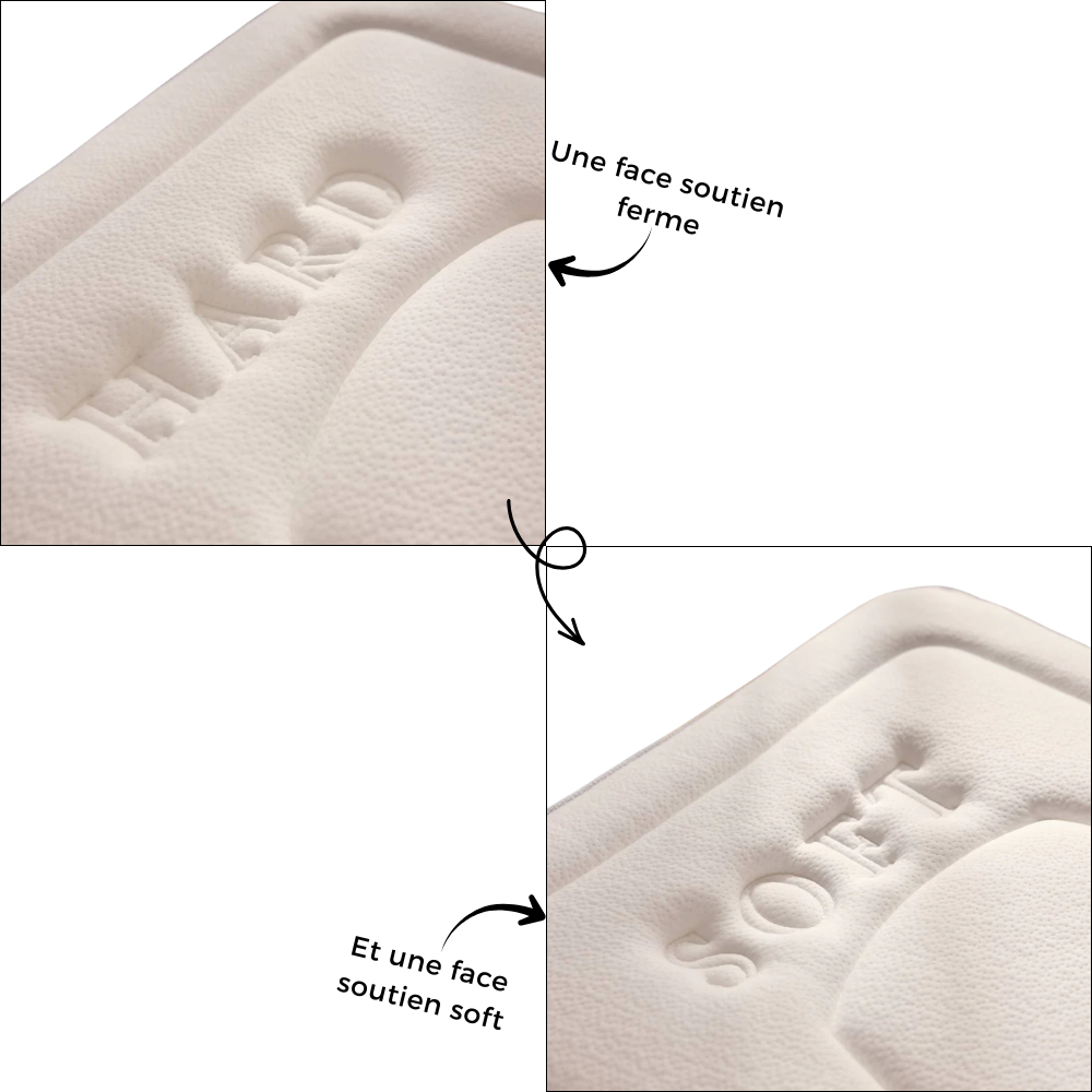 Matelas mousse simple 2 sensations équilibré ou ferme - REASONS BI CONFORT 25cm