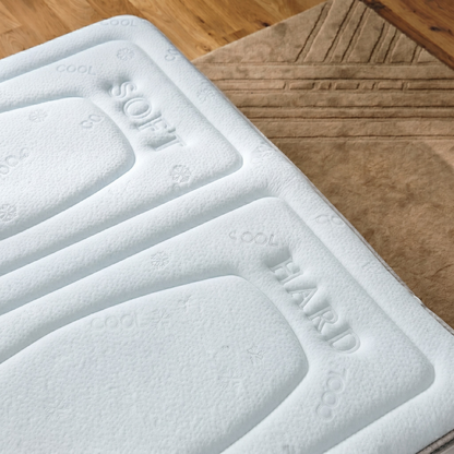 Matelas double mousse haute densité Double sensation avec dureté 50/50 - REASONS BI FRESH 25 cm